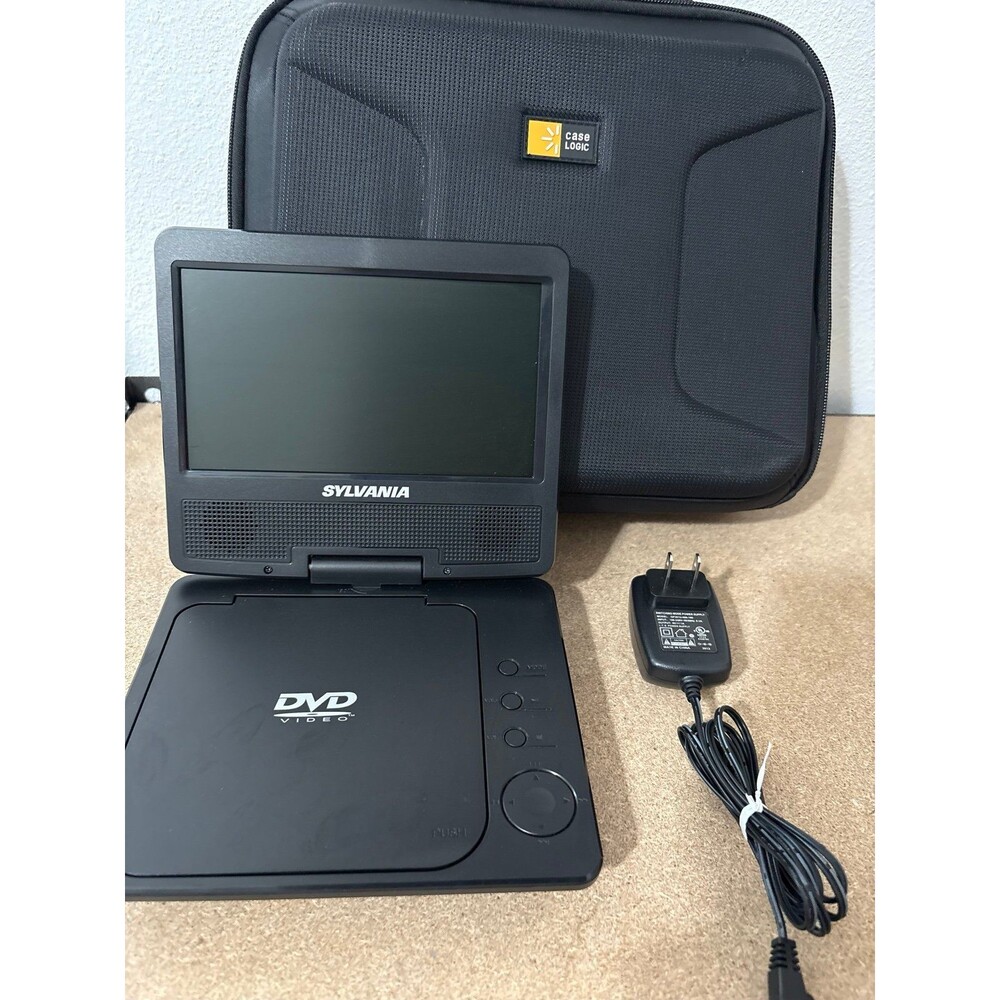 Sylvania Portable DVD Player 7 Inch Swivel Screen Tested Working